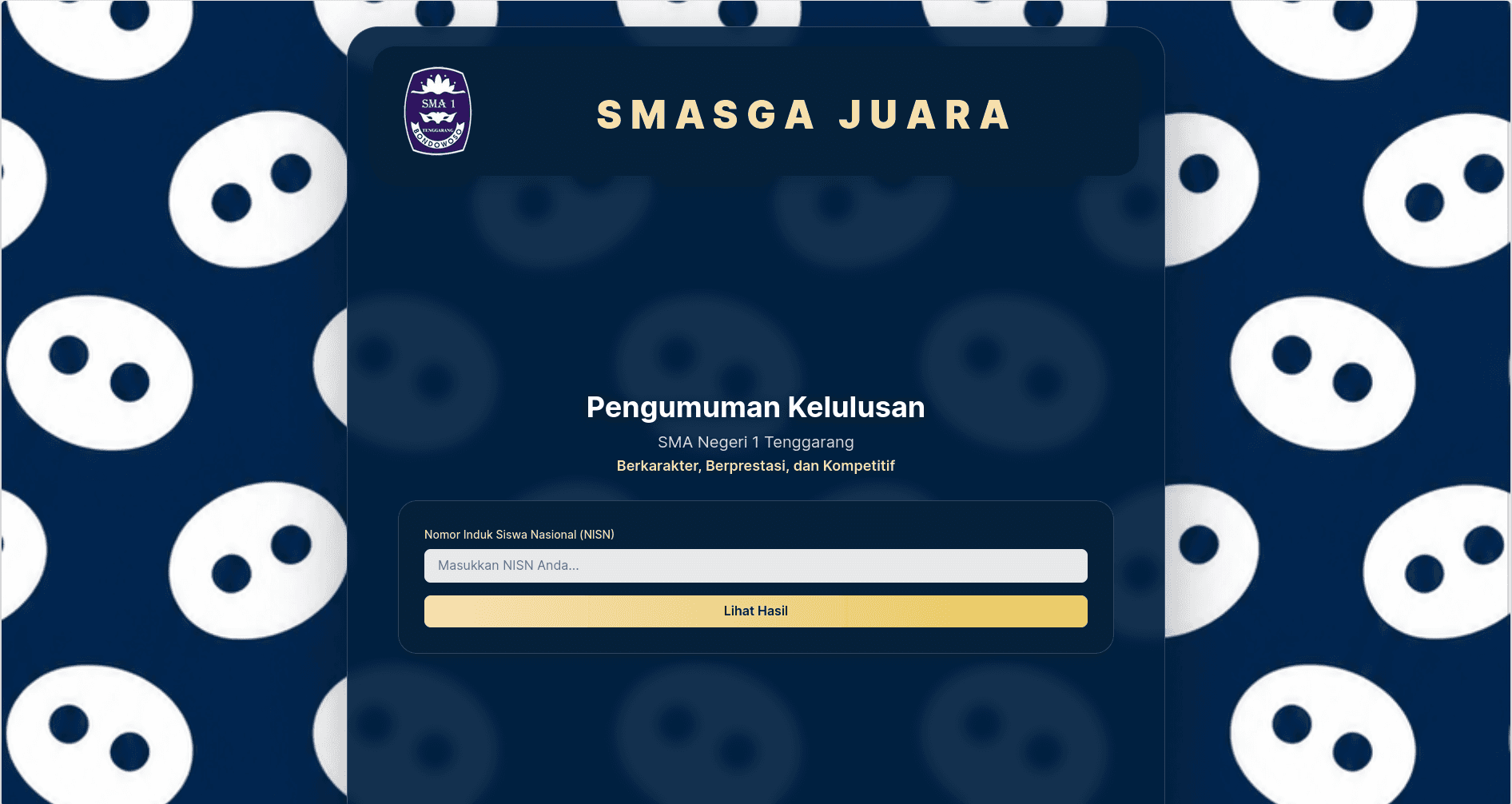 SMAN 1 Tenggarang, Bondowoso Graduation Results Announcement Website